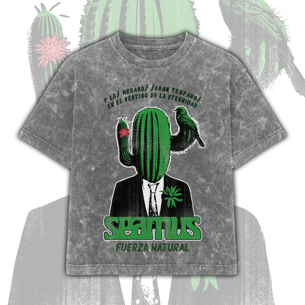 Polera AcidWash Cactus