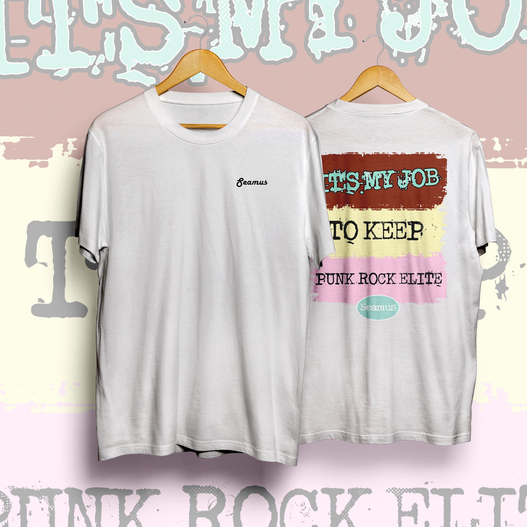 Polera Essential PunkRockElite (Blanca)