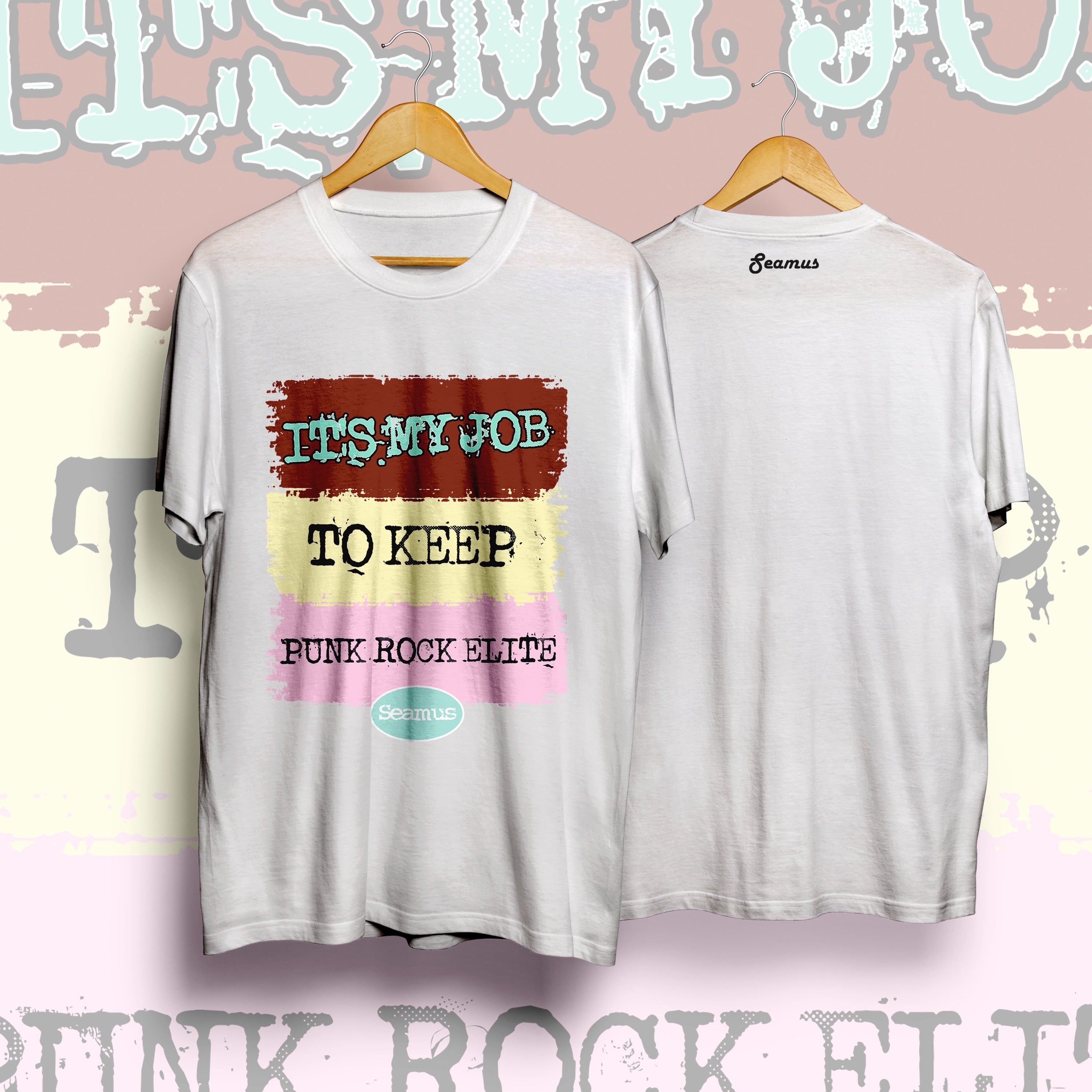 Polera Essential PunkRockElite (Blanca)