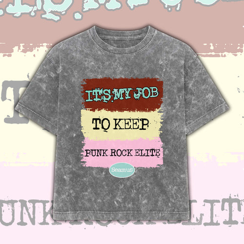 Polera AcidWash PunkRockElite (Gray)