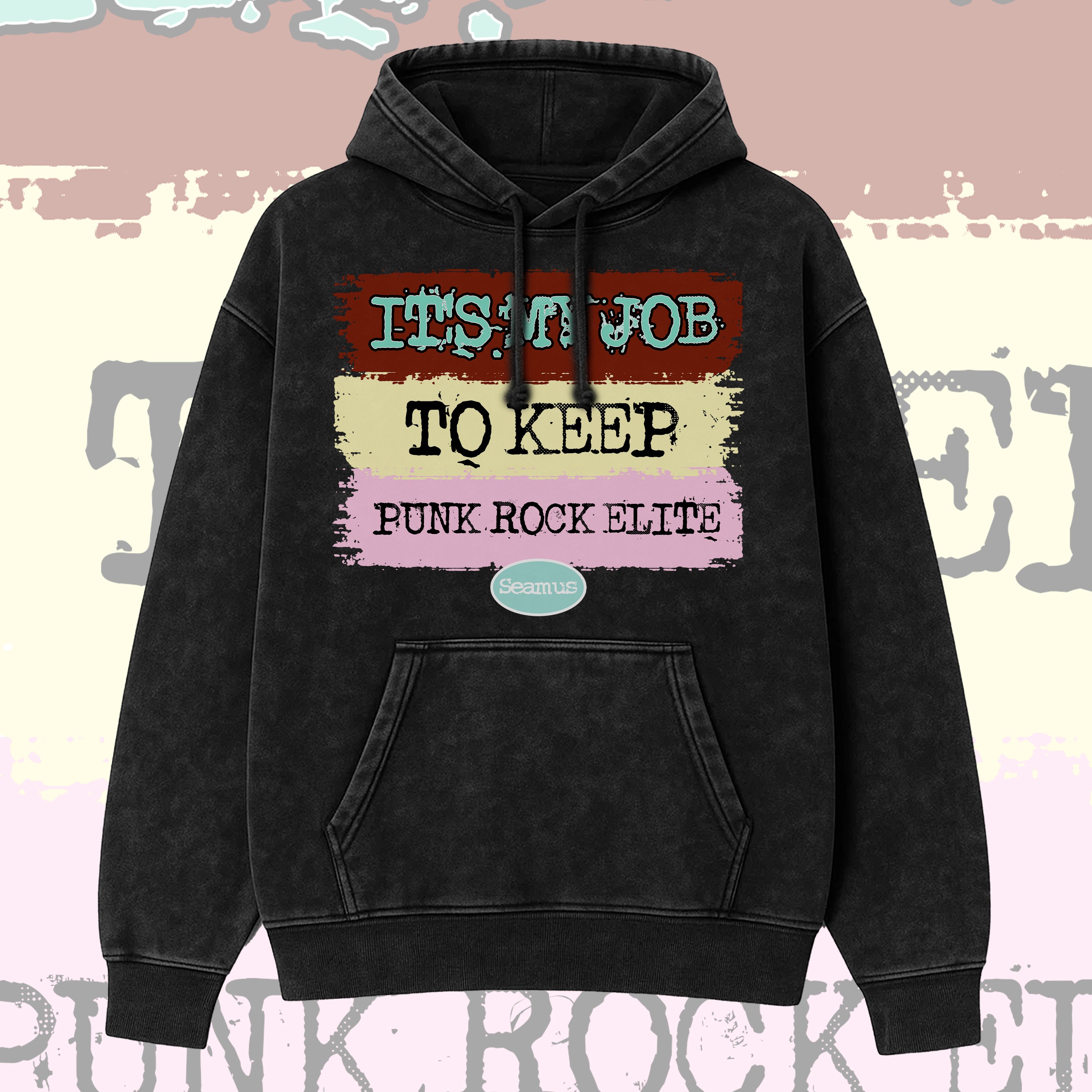 Polerón AcidWash PunkRockElite (Front)